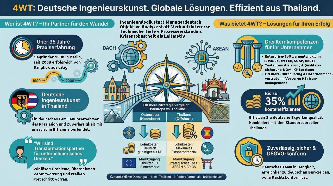4WT: Deutsche Ingenieurskunst. Globale Lösungen. Effizient aus Thailand.
