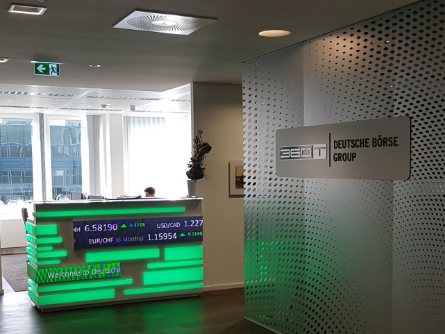 Einsatz bei der deutschen Börse